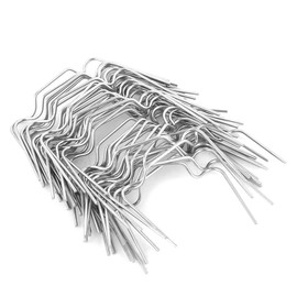 50pcs Greenhouse Glazing Clips, Chazcool Stainless Steel W Type Clips Thick Glazing Clips Tool, Fittings for Aluminium Greenhouse Strong Holding Clamps Fixing Tool