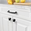 Amerdeco 10 Pack Matte Black 4Inch(102mm) Hole Centers Kitchen Cabinet