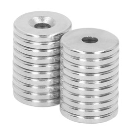 20Pcs Hole Magnet 20x3mm Neodymium Disc Ring Magnet M5 Rare Earth Round Magnet for Fixing