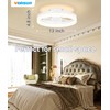 VOLISUN 13 inch Small Ceiling Fans with Lights and Remote,