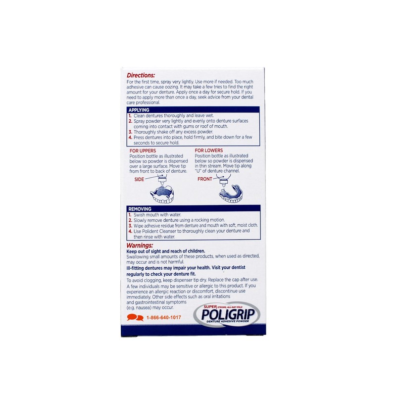 Super POLI-GRIP Powder 12hr Hold 1.6oz 3pk