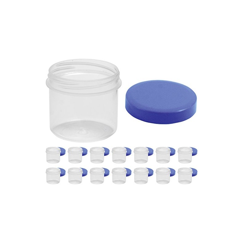 15 Ointment Jar Containers Cream/Ointment Kruke 25ml Flat Transparent with
