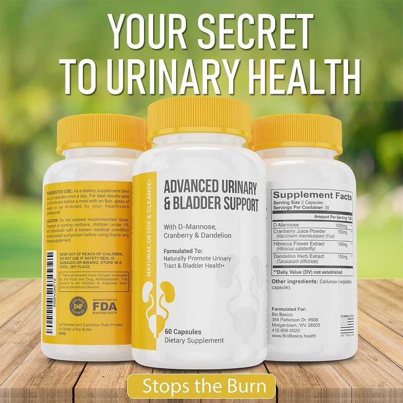 Advanced Urinary Tract Health & Bladder Support Supplement - Detoxifying