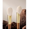 ROWNYEON CM160 Cheek Brush, Face Brush, Angled, Red Desert Series,