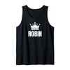 Robin Name Birthday Costume With Crown Tank Top