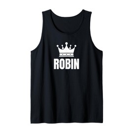 Robin Name Birthday Costume With Crown Tank Top