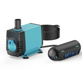 POPOSOAP Water Pump with Light,Fountain Pump for Pond Filter, Water Clean Light for Filter Box Used