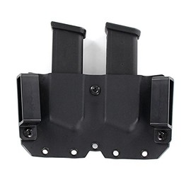 R&R Holsters OWB Double MAG Holster - Black (Left-Hand - Bullets Forward, Kel-Tec PMR 30)