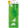 Eberhard Faber 570005 Geometry Set with 2 Rulers (Approx. 15