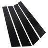 4pcs Window Pillar Post Trim Anti Scratch Glossy Black B