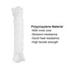 sourcing map Polypropylene Rope Braid Cord 30M/98.5ft 8mm Dia White