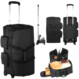 Rolling Garment Bags for Travel, Garment Bag with Wheels, Convertible Garment Duffel bag, Carry On Garment Bag with Shoe Pouch,3 in 1 Carry on Convertible Travel Garment Bag (Rolling Garment Bags)