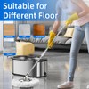 SWIFTIRON Spin Mop and Bucket with Wringer Set for Home,360°