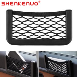 SHENKENUO 2x Large Elastic Storage Net Magazine Holder Rack Camper Van Car Seat Organiser