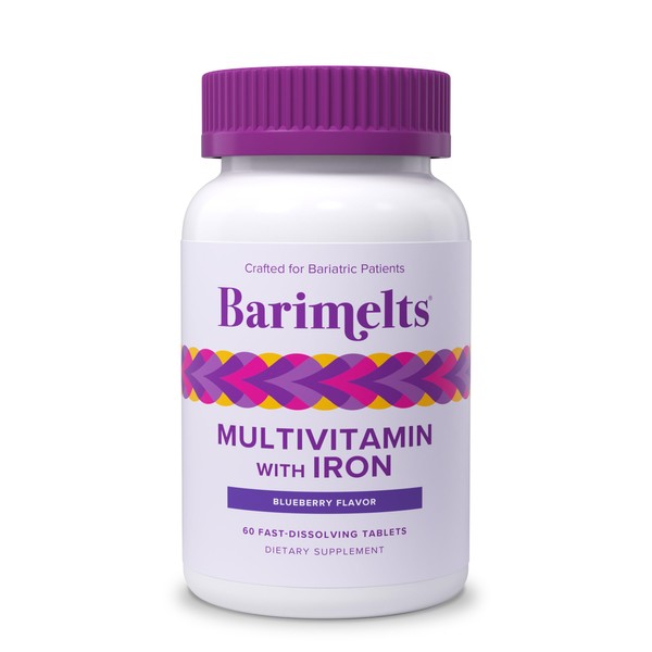 BariMelts BariMelts Bariatric Multivitamin with Iron, 60 Fast-Dissolving Tablets (1-Month