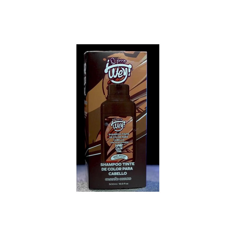 Qprro Wey Tinte Shampoo Express Cabello Cubre Canas 500ml