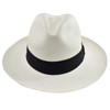 Genuine Panama Hat - Classic Summer Fedora - Black Band