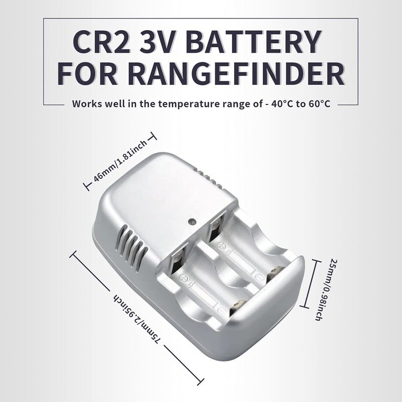 4PCS 3volt 300 mAh CR2 15270 Battery + Chargerl Rapid