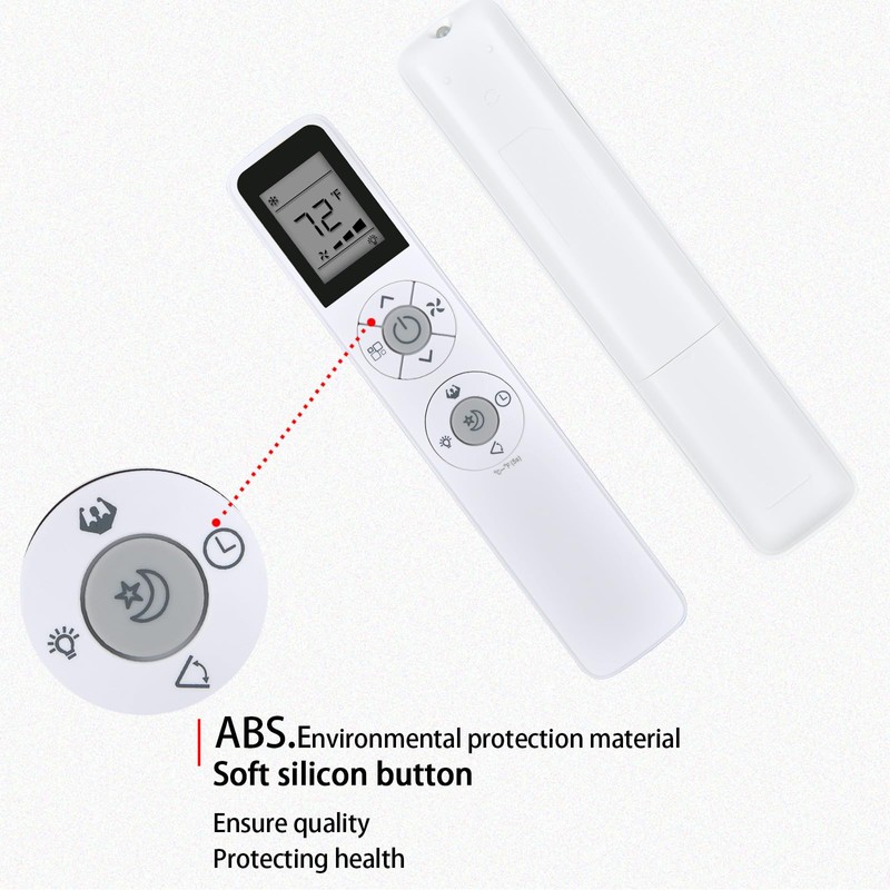 RYQIF AC Remote Control for HUMHOLD HDPAC-08-A1 HDPAC-10-A1 Air Conditioner