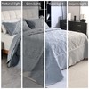 Cmfshape Oversize King Bedspread 120"x120",3 Piece California King Quilt,Lightweight Silver