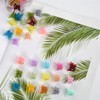 50 Pieces Butterfly Hair Clips Jelly Color Mini Clips ,