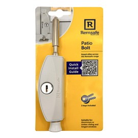 Remsafe Patio Bolt Window Lock, White