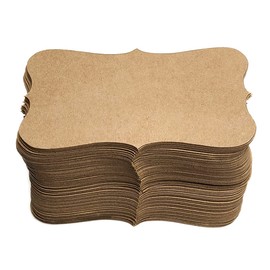 PPAPPAPPIYO Kraft Paper Blank index cards Business Cards (100) Paper 3.54inx1.96in K04- Blank