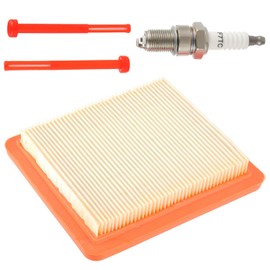HUAREW 17211-Z8B-901 Air Filter for Honda GCV160 GCV160LAO GCV170 GCV170LA GCV190 GC190LA HRX217 HRR216 HRC216 HRS216 Lawn Mower with GCV160 Fuel Filter Spark Plug (4 Pack)