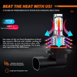 AUIMSOCO For Toyota Highlander 2011-2019 6X LED Headlight High Low Light Bulb Combo 6500K