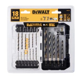 Dewalt 18 Piece Drill Bit Set DWAH1188 Black & Gold NEW
