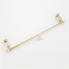 WINCASE European Single Towel Holder Towel Bar Rail, Polished Gold