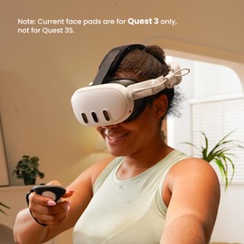 KIWI design V3 Facial Interface, Face Pad Compatible with Meta Quest 3 Accessories, NOT for Quest 3S