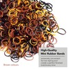 EXTRA STRONG 500 Mini Hair Rubber Elastics Multi Pack for