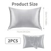 2PCS Mulberry Silk Pillowcase for Hair and Skin Health Soft