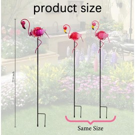 Stargarden 3 Pack Garden Solar Lights, Flamingo Solar Figurine Lights, Decorative Garden Stakes Waterproof Yard Decorations Outdoor for Pathway, Patio