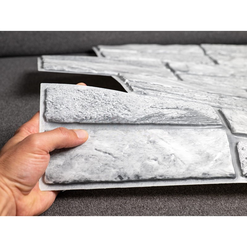 Untitled 3D PVC Wall Panels/Ceiling Panels, Expansi Greystone, 1 Panel,