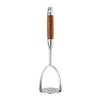 DOITOOL Heavy Duty Stainless Steel Potato Masher with Wooden Handle,