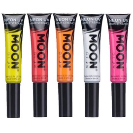 Moon Glow UV Hair Streaks - Temporary Hair Colour - Pack of 5