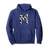 Creative Bold Marker Letter M - Cow Pattern Design Pullover