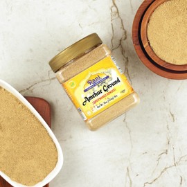 Rani Amchur (Mango) Ground Powder Spice 16oz (1lb) 454g PET Jar ~ All Natural, Indian Origin | No Color | Gluten Friendly | Vegan | NON-GMO | Kosher | No Salt or fillers