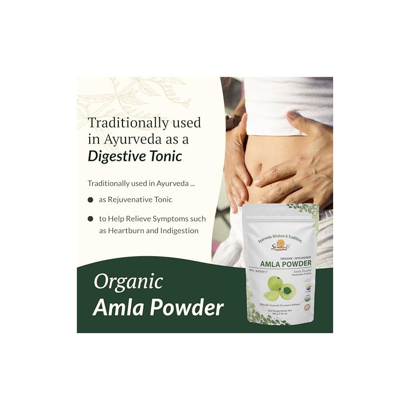Sewanti Sewanti Organic Amla fruit Powder, NPN 80090917, 200 gram