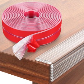 Edge Protection Baby Transparent, 2 m Long (1 cm Wide) Corner Protection for Babies, Corner Protectors for Furniture, Safety Buffer for Corners and Edges, Transparent Baby Proof Bumper Cushion