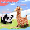 Hopearl Walking Giraffe Interactive Electronic Pet Plush Jirafa Toy with