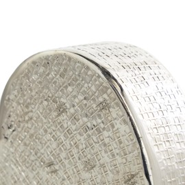 Deco 79 Aluminum Metal Heart Decorative Sculpture Slanted Home Decor Statue with Cube Textured Exterior, Accent Figurine 9" x 3" x 9", Silver