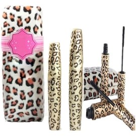 Black Leopard Fiber Mascara Eye Lashes Makeup New Long Curling Eyelash New