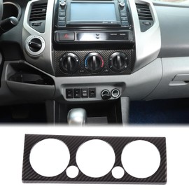 Aunginsy Central Air Conditioning Control Switch Rotary Panel Trim Cover Compatible with Toyota Tacoma 2006-2015 Center Console Air Conditioning Adjustable Switch Panel Decorative Frame Accessories