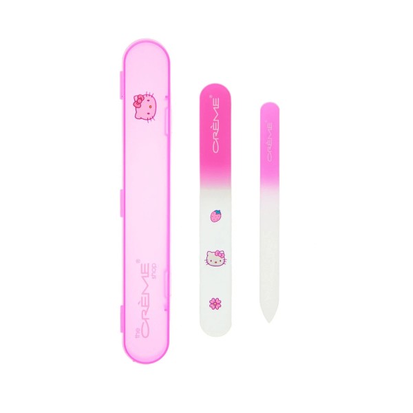 The Crème Shop Red Crystal Nail Files Double Sided Etched
