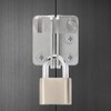 Ruayia Door Lock Deadbolt, Small Stainless Steel, Sliding Bolt with