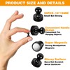 Omtofo Pack of 50 Strong Black Neodymium Magnets
