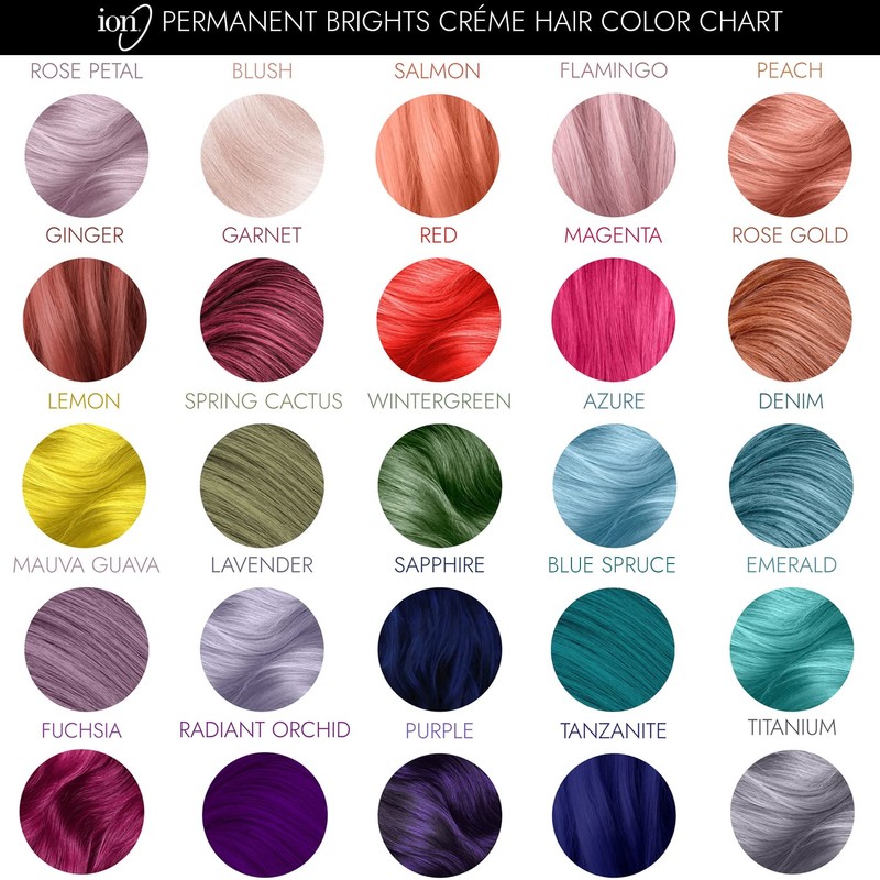 Ion Permanent Brights Creme Hair Color Red, Vegan, Cruelty Free,